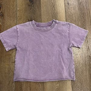 Kids Cropped Purple T-Shirt from Nordstrom Treasure and Bond.
